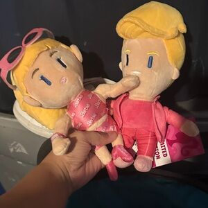 Barbie Plush Toy Set - Pink and Blonde